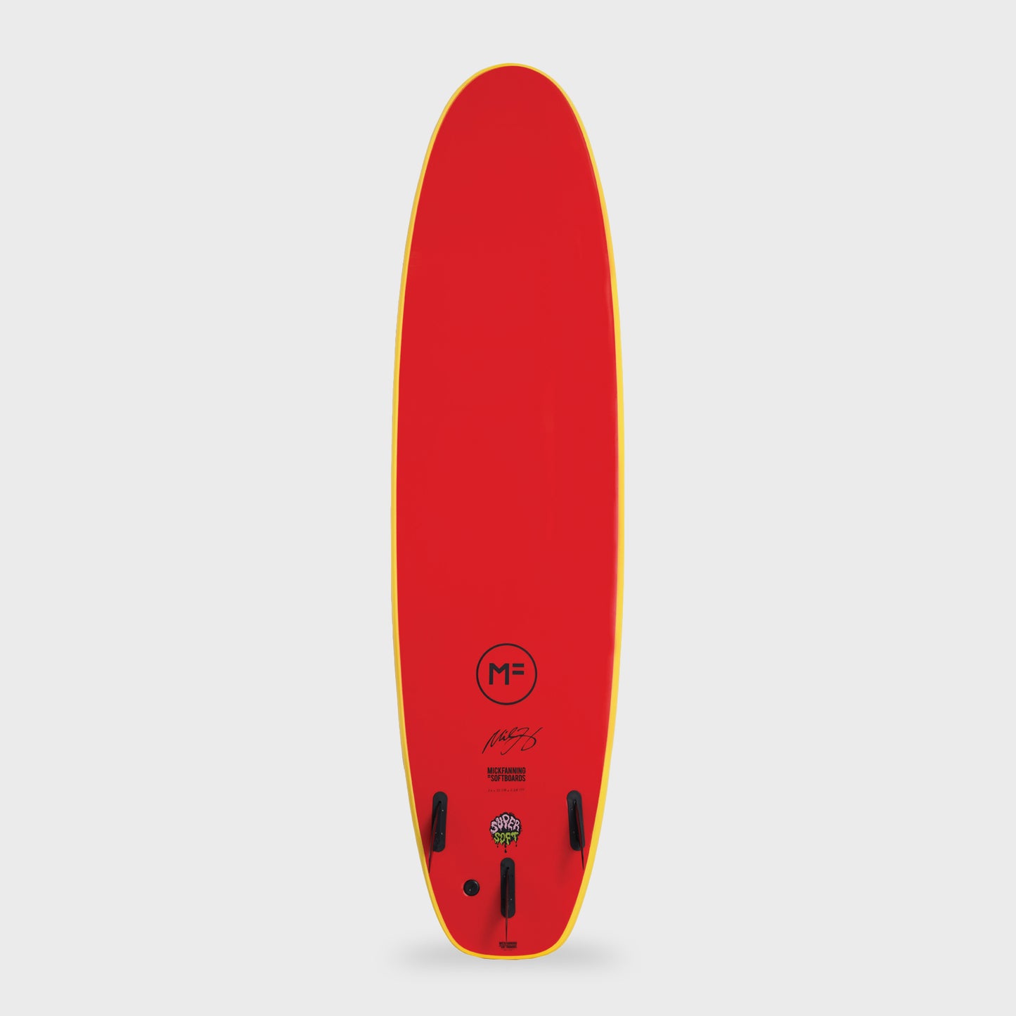 Mick Fanning Beastie Super Soft Tri Softboard - 6'6 - Sunshine/Red