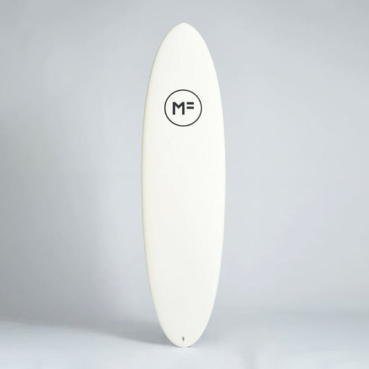 Mick Fanning Alley Cat EpoxyLam Surfboard Center Box + FCSII 2F - White