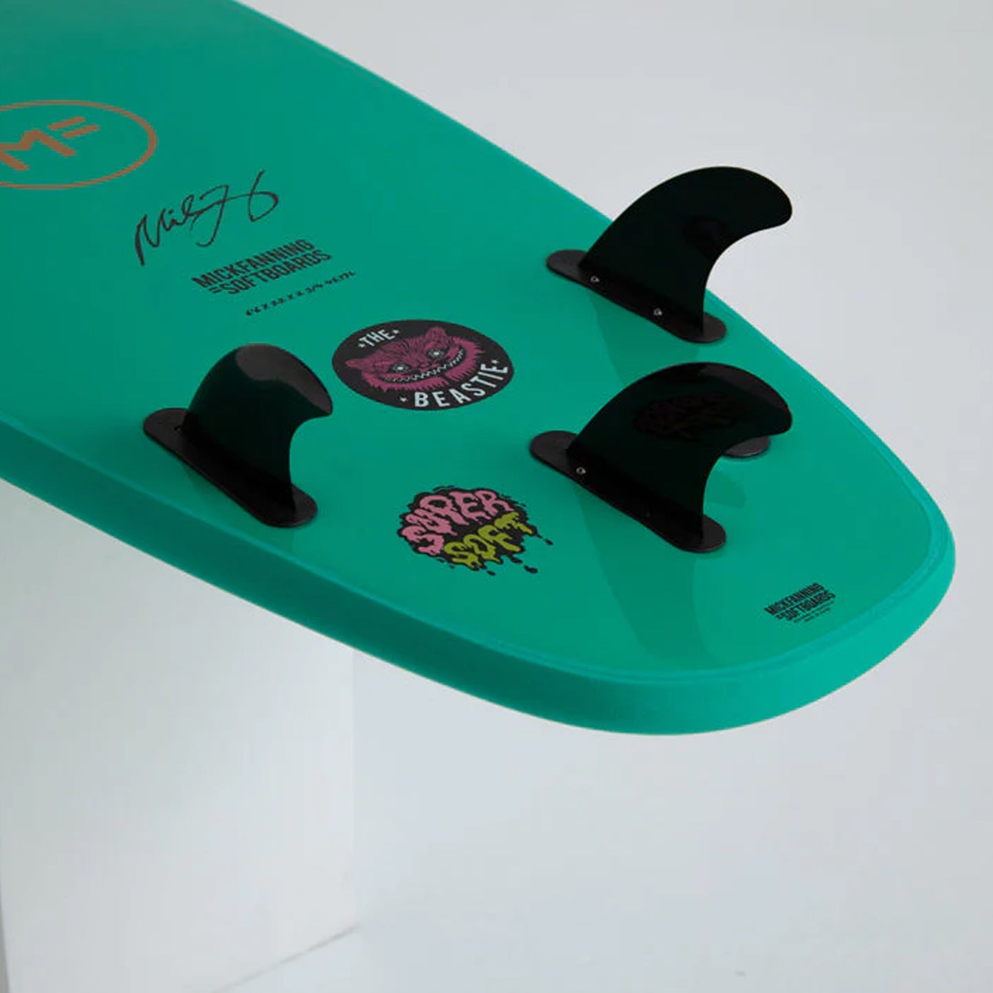 Mick Fanning Beastie Super Soft Tri Softboard - Aqua Marine