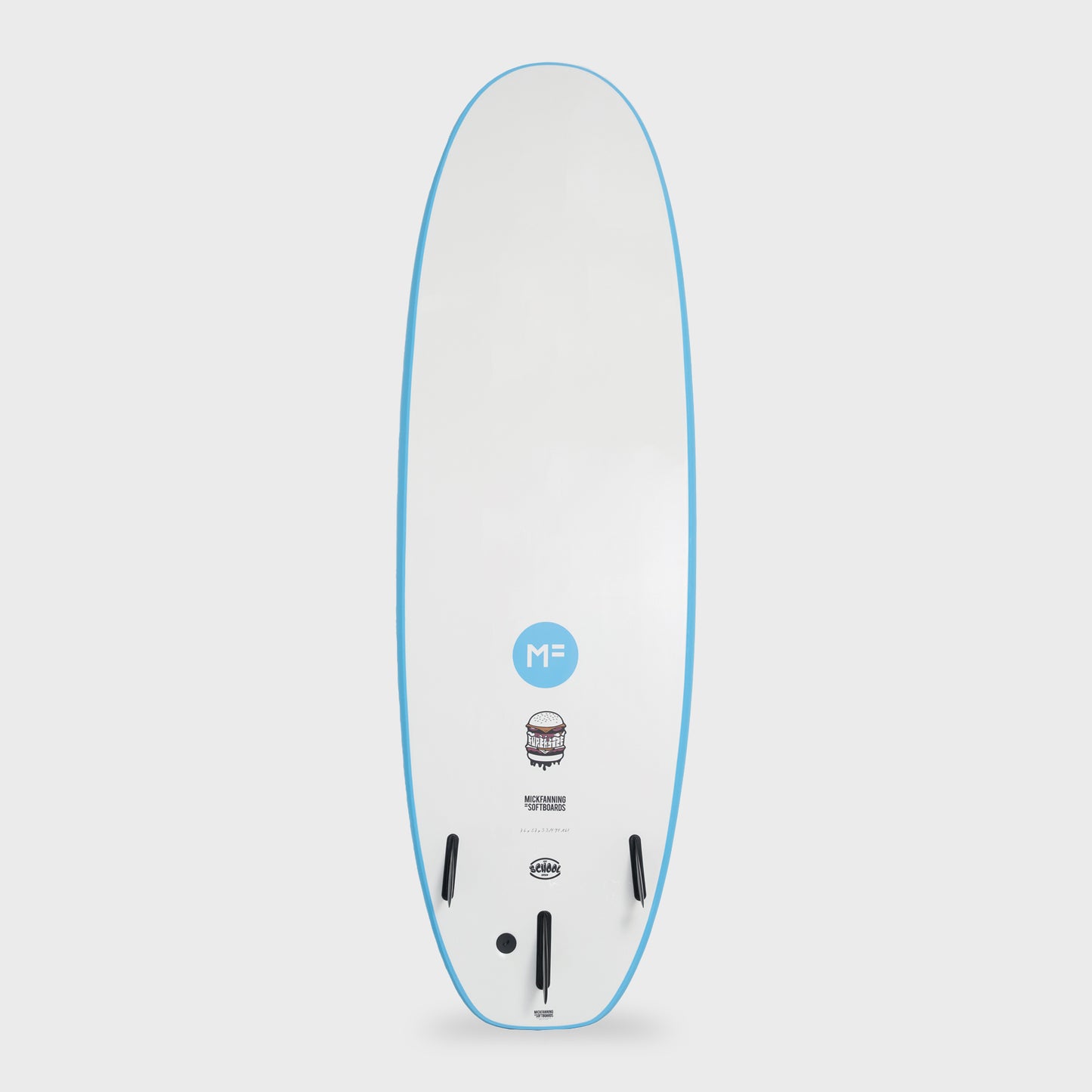 Mick Fanning XL Surf School Screw Thru 3F Surfboard - 7'6 - Aqua