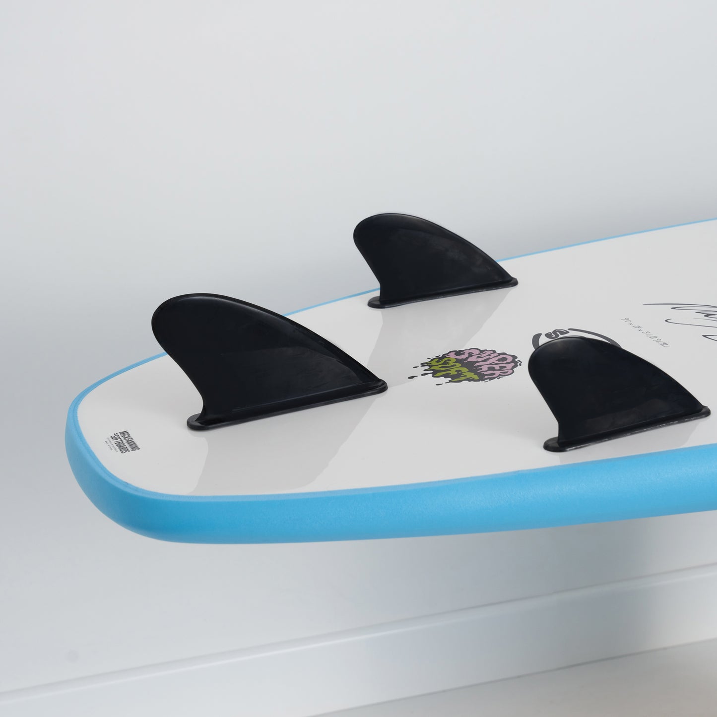 Mick Fanning Surf School Super Soft Screw Thru 3F Surfboard - 9.0 - Aqua
