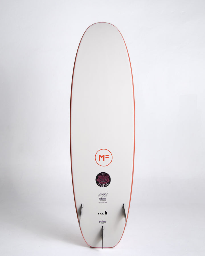 Mick Fanning Beastie Epoxy Lam FCSII 3F Surfboard - Rust