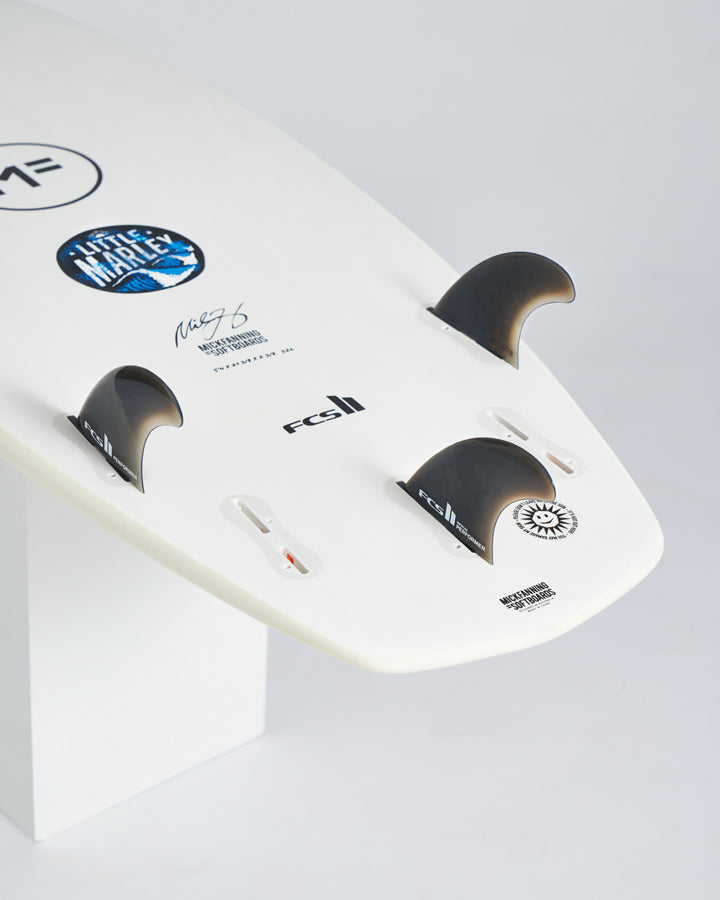 Mick Fanning Little Marley EpoxyLam (FCSII 5F) Surfboard - White