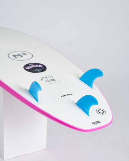 Mick Fanning Neugenie EpoxyLam Surfboard Futures 3 - Pink