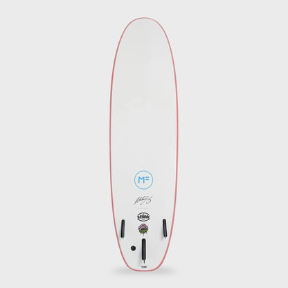 Mick Fanning Surf School Super Soft Surfboard Screw Thru 3F - 7'0 - Coral