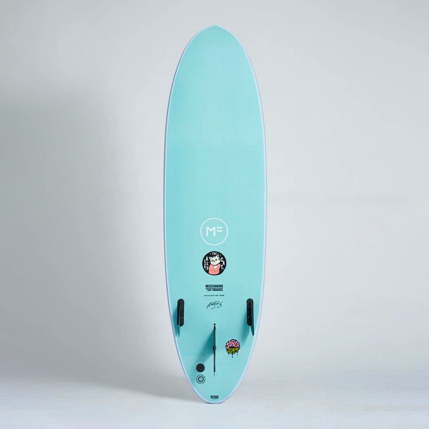 Mick Fanning Alley Cat Supersoft Surf10 Plug+ Screw Thru 2F - Sky/Teal