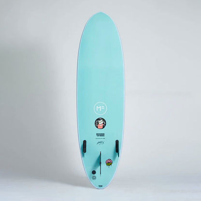 Mick Fanning Alley Cat Supersoft Surf10 Plug+ Screw Thru 2F - Sky/Teal