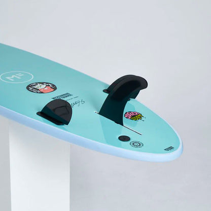 Mick Fanning Alley Cat Supersoft Surf10 Plug+ Screw Thru 2F - Sky/Teal