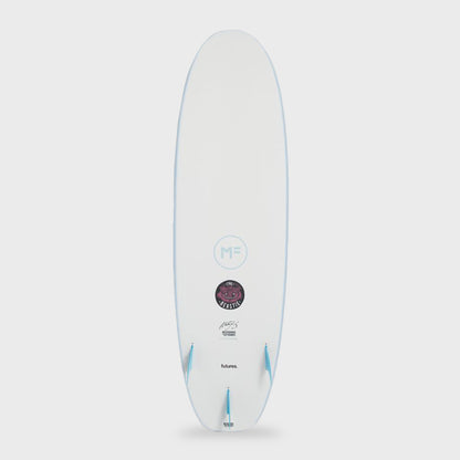 Mick Fanning Beastie Epoxy Lam Futures 3F Surfboard - Sky Blue