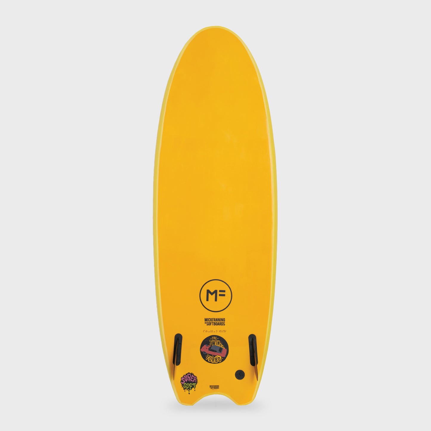 Mick Fanning Twin Turbo Super Soft Softboard - 5'8 - Sunshine/Orange